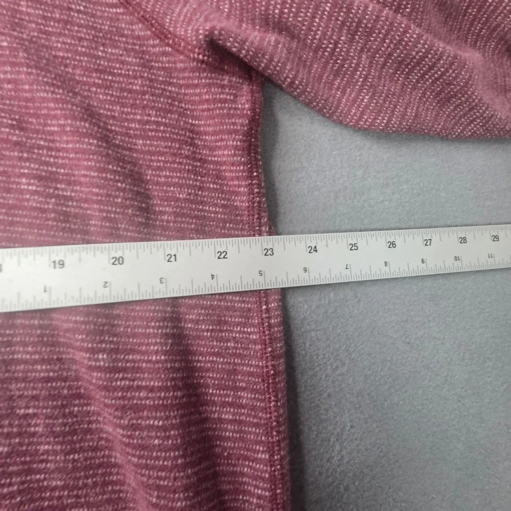 Tommy Bahama Reversible Quarter Zip Pullover Mens XL Burgundy Striped Sweater